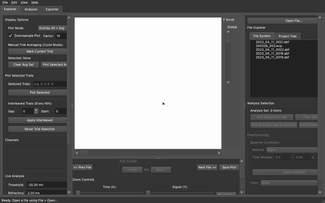 Synaptipy Interactive Workflow Demonstration