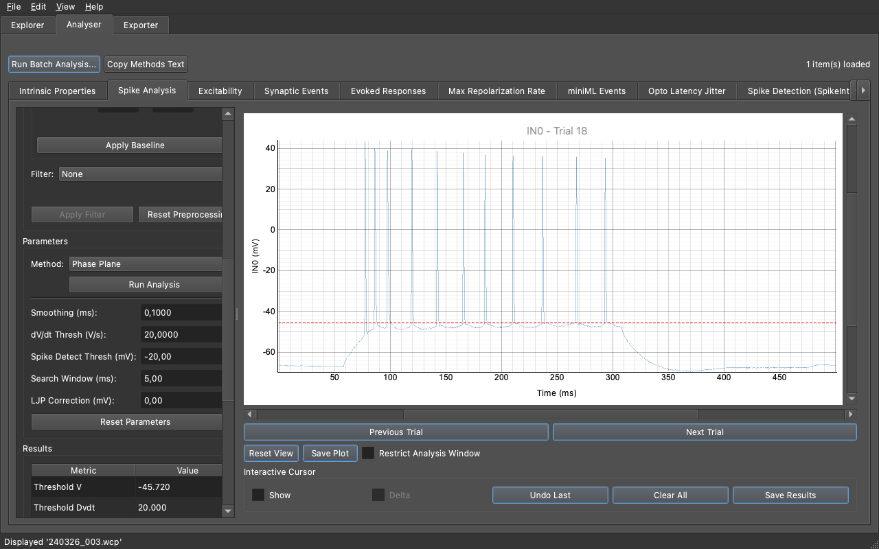 Phase Plane interface
